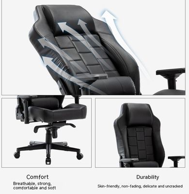 Регулируемые 3D нейлоновые подлокотники и BIFMA Passed PU Nylon Castors High Back Office Chair