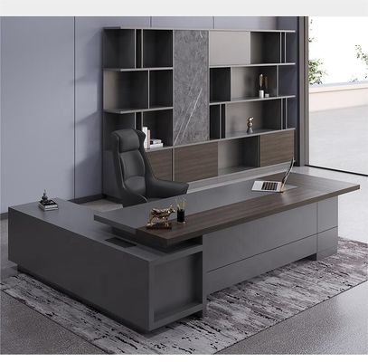 Школьный МДФ Luxury Executive Office Desk Set for Commercial Furniture Управляющий офисный стол