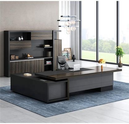 Школьный МДФ Luxury Executive Office Desk Set for Commercial Furniture Управляющий офисный стол
