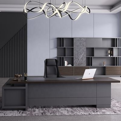 Школьный МДФ Luxury Executive Office Desk Set for Commercial Furniture Управляющий офисный стол