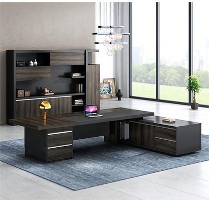 Школьный МДФ Luxury Executive Office Desk Set for Commercial Furniture Управляющий офисный стол