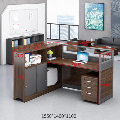 ISO9001/ISO14001 Сертифицированный офисный стол и стул для 2 или 4 человек