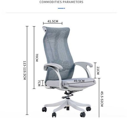Luxury Executive Full Mesh Office Swivel Chair with Headrest For Home Office PC Chair (Рукоподъемный стул с подголовком для головы для офиса)