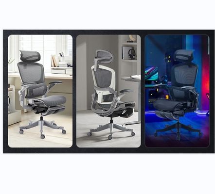 ISO9001/ISO14001 Сертифицированный металлический босс Executive Swivel Chair с регулируемой опорой для ног